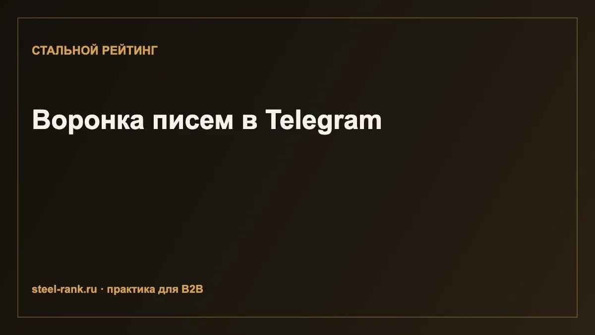 Воронка писем в Telegram